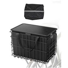 VEVOR Panier Arrière de Vélo Pliable Fil Métallique