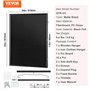 VEVOR Présentoir pour Maillot de Sport, 610x812x40 mm, boîte à Ombre verrouillable de Jersey, Protection UV 98% en Verre PC, cin