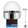 VEVOR Machine à Barbe à Papa Électrique 1000 W, Appareil à Barbe à Papa Commercial avec Couvercle Bleu, Bol en Acier Inoxydable,