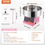 VEVOR Machine à barbe à papa électrique, 1000W, appareil à barbe à papa commercial avec bol en acier inoxydable et cuillère à su