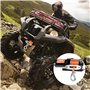 VEVOR Treuil électrique 1588 kg, 12 V CC treuil pour VTT/UTV avec câble synthétique à 12 brins de Φ0,5 x 1188,7 cm, télécommande