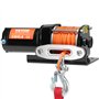 VEVOR Treuil électrique 1588 kg, 12 V CC treuil pour VTT/UTV avec câble synthétique à 12 brins de Φ0,5 x 1188,7 cm, télécommande