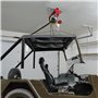 VEVOR Palan Électrique, Charge Double Câble 600 kg, Télécommande Filaire 4,2 m et Sans Fil 100 m, Hauteur Levage Câble Simple 12
