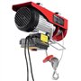 VEVOR Palan Électrique, Charge Double Câble 600 kg, Télécommande Filaire 4,2 m et Sans Fil 100 m, Hauteur Levage Câble Simple 12