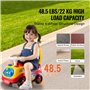 VEVOR Voiture à pousser pour tout-petits 1-3 ans porteur auto pour enfants avec volant musical et klaxon, jouet à monter assis p