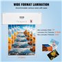 VEVOR Plastifieuse Largeur Maximale 330 mm Machine à Plastifier à Chaud et à Froid Épaisseur Réglable Préchauffage Rapide 4 Roul