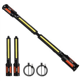 VEVOR Lampe de Travail LED Mécanicien 1450 lm Barre Lumineuse de Travail Sous Capot Rechargeable Magnétique sans Fil Portable 44