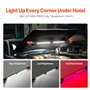 VEVOR Lampe de Travail LED Mécanicien 1450 lm Barre Lumineuse de Travail Sous Capot Rechargeable Magnétique sans Fil Portable 44