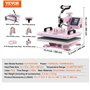 VEVOR Machine de Sublimation Textile, Rose, 30x38 cm