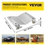VEVOR Chariots de Manutention de Voiture, 2 pcs Capacité 500 kg Chariot de Déplacement, Plate-Forme 48x30 cm Chariot à Roues, Po