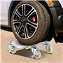 VEVOR Chariots de Manutention de Voiture, 2 pcs Capacité 500 kg Chariot de Déplacement, Plate-Forme 48x30 cm Chariot à Roues, Po