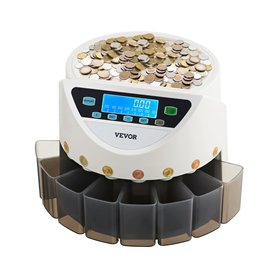 VEVOR Compteuse Trieuse de Pièces en Euros