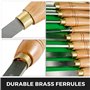 VEVOR Ciseaux à Bois 8 PCS Outils de Gravure à Bois avec Lames en Acier Rapide, Boîtier Facile à Stocker et à Transporter, Prise