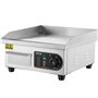 VEVOR Plancha Électrique 2000 W, Plaque à Snacker Commerciale Plate, Plaque de Cuisson en Fer, avec Température Réglable 50-300 