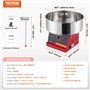 VEVOR Machine à barbe à papa électrique, 1000 W, appareil à barbe à papa commercial avec bol en acier inox et cuillère à sucre, 