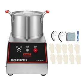 VEVOR Robot Culinaire 750 W Robot de Cuisine Capacité 6