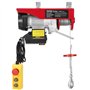 VEVOR Palan Électrique, Charge Double Câble 200 kg, Télécommande Filaire 4,2 m et Sans Fil 100 m, Hauteur Levage Câble Simple 12