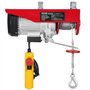 VEVOR Palan Électrique, Charge Double Câble 800 kg, Télécommande Filaire 4,2 m, Hauteur Levage à Câble Simple 12 m, Élingue Simp