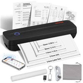 VEVOR Imprimante Thermique Portable sans Fil 203 DPI