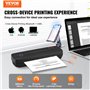 Mini Imprimante sans Encre Bluetooth pour Papier Thermique A4