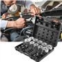 VEVOR Kit Extracteur de Roulements et Silentbloc 27PCs, Outils de Montage et de Démontage de Silentblocs Bague en Acier, avec Ét