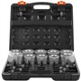 VEVOR Kit Extracteur de Roulements et Silentbloc 27PCs, Outils de Montage et de Démontage de Silentblocs Bague en Acier, avec Ét