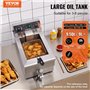 friteuses à bain d'huile électrique avec panier
