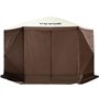 VEVOR Tente d'abri de Camping Pop-up, 3,05 m x 3,05 m, Pare-Soleil à 6 côtés fenêtres en Maille, Sac de Transport Portable, piqu
