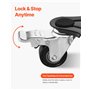 VEVOR Chariot de Déménagement 4PCS Déplace Meubles Lourds Capacité Charge 544 kg 5 Roues Rotatives 360° Plateau Roulant Manutent