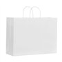 VEVOR Sac Papier Kraft, Lot de 50, Sac Cadeau avec Poignées, 406 x 152 x 308 mm, Grands Sacs d'Épicerie Réutilisables, Emballage