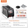 VEVOR Tire Clou Carrosserie 3 kW Kit Poste de Débosselage Soudeuse par Points Soudage Automatique Manuel 9 Modes Outil de Répara