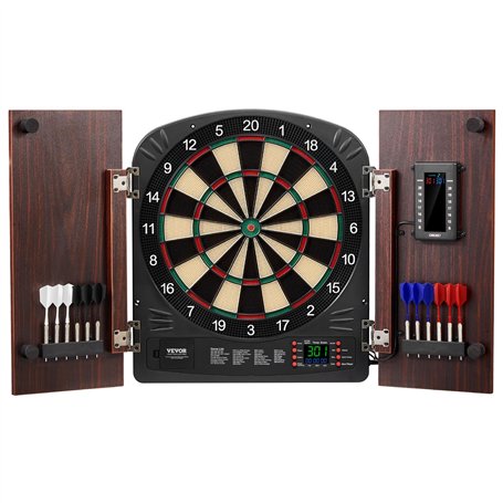 VEVOR Kit Cible de Fléchettes et Armoire Prêt à Jouer