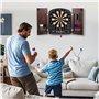 VEVOR Kit Cible de Fléchettes et Armoire Prêt à Jouer, Armoire à Fléchettes avec Tableau de Score Électrique, Jeu de Fléchettes 