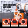 VEVOR Polisseur de Bijoux 3 kg 45 W Machine de Polissage de Bijoux 5 Vitesses 0-60 mins Réglable Polisseuse à Tambour Rotative A