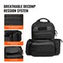 VEVOR Sac à Dos Tactique pour 6 Pistolets et 10 Chargeurs, Sac de Tir en Polyester 600D, Étui Souple pour Pistolet avec Fermetur