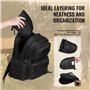 VEVOR Sac à Dos Tactique pour 6 Pistolets et 10 Chargeurs, Sac de Tir en Polyester 600D, Étui Souple pour Pistolet avec Fermetur