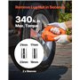 VEVOR Cric Électrique pour Voitures 5 T, Cric de Levage avec Gonfleur Intégré, Outil Démonte-Pneu Portable avec Clé à Chocs Élec