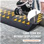 VEVOR Lot de 2 rampes de trottoir en caoutchouc de 15,2 cm de hauteur, très résistantes, capacité de 15 tonnes, rampes de seuil 