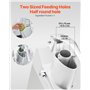 VEVOR Robot culinaire multifonction, 2 trous d'alimentation, hachoir à légumes en acier inoxydable de qualité alimentaire, 550 W