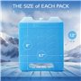 Lot de 2 grands blocs de glace réutilisables pour glacière avec poignée – Fraîcheur longue durée, sans BPA, blocs de congélation