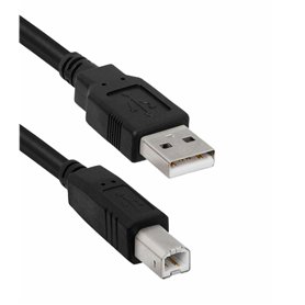Câble d'imprimante USB 2.0 de type A vers type B - Transfert de données haut débit - Compatible avec toutes les imprimantes USB