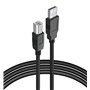 Câble d'imprimante USB 2.0 de type A vers type B - Transfert de données haut débit - Compatible avec toutes les imprimantes USB,