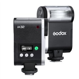 Godox iA32 iFlash Flash Mini Speedlite GN15 A/M Mode avec déclencheur Optimal S1/S2 Tête de Flash inclinable pour Appareil Photo