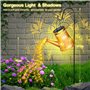 LED Lampe Solaire Exterieur Jardin Decorative avec Crochet de