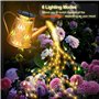 Arrosoir Solaire Guirlande Lumineuse Exterieur Jardin Decoration, LED Lampe Solaire Exterieur Jardin Decorative avec Crochet de 
