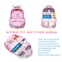 Meisohua Cartable Fille Sac d'école Sac Enfant Fille Cartable Primaire Fille pour l'école Loisir Sac Arc en Ciel 3 en 1 Sac à Lu