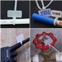 Kissral 200pcs Attache Cable Blanc Etiquette Cable Electrique Plastique Cable Management Etiquette Cable Reseau Organisateur de 