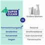 SUPER CLEAN Nettoyant pour plaques de cuisson pour toutes les plaques vitrocéramiques et à induction. Contenance : 250 ml. Netto