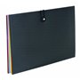 VIQUEL Trieur horizontal RAINBOW 8 compartiments en polypropylène 8/10, noir intérieur multicolore