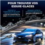 VALEO Silencio Essuie-glace - VF814 - Kit de Balais d'Essuie-glace Plat d'Origine de Haute performance, Visibilité Supérieure su